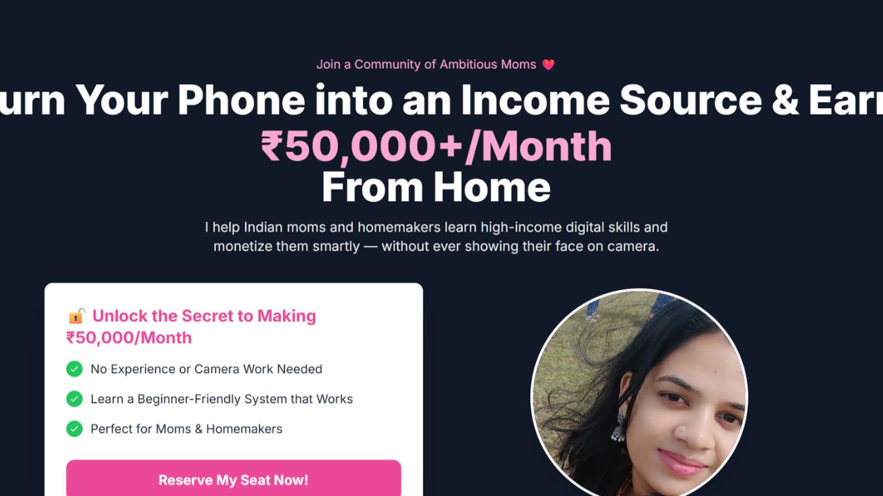 Soumya Sharma Landing Page